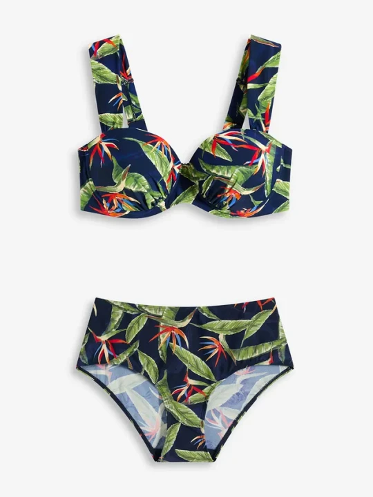 Zdjęcie produktu Bikini balkonetka (2 części) BonPrix niebieski