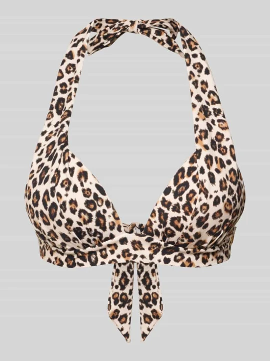 Zdjęcie produktu Bikini trójkątny z dekoltem w kształcie serca model 'MAHO SAVARI' Banana Moon Beżowy