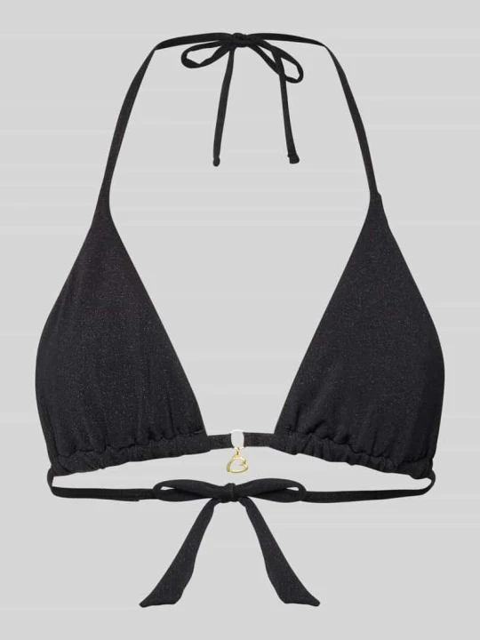 Zdjęcie produktu Bikini o trójkątnym kształcie z wiązaniem Model 'RICO LIGHTGLITTER' Banana Moon Czarny