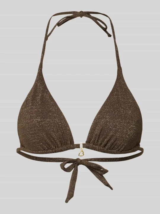 Zdjęcie produktu Bikini trójkątne z wiązaniem model ‘RICO LIGHTGLITTER’ Banana Moon Średniobrązowy