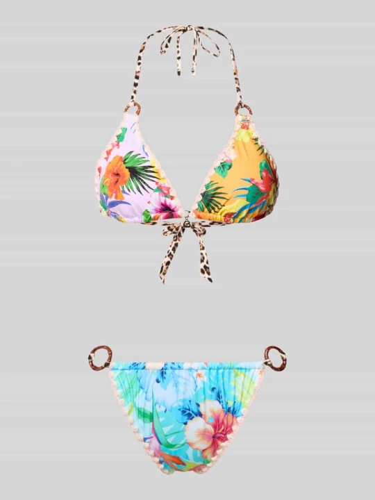 Zdjęcie produktu Bikini we wzór na całej powierzchni model 'CRICOZANIA LUHANI' Banana Moon Miętowy