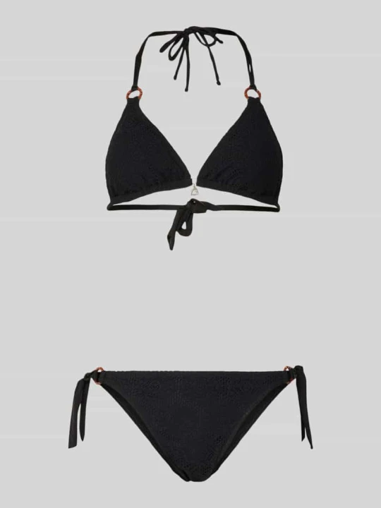 Zdjęcie produktu Bikini z ażurowym wzorem na całej powierzchni model 'Sunmesh' Banana Moon Czarny