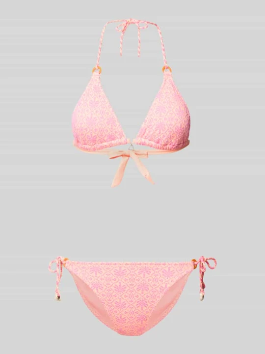 Zdjęcie produktu Bikini z fakturowanym wzorem model 'Massa' Banana Moon Mocnoróżowy