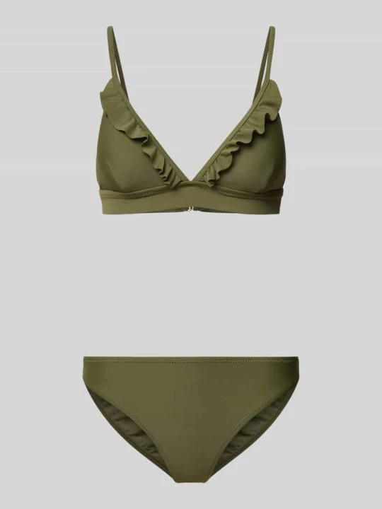 Zdjęcie produktu Zestaw bikini z falbanami model 'BEAU' Shiwi Zielony