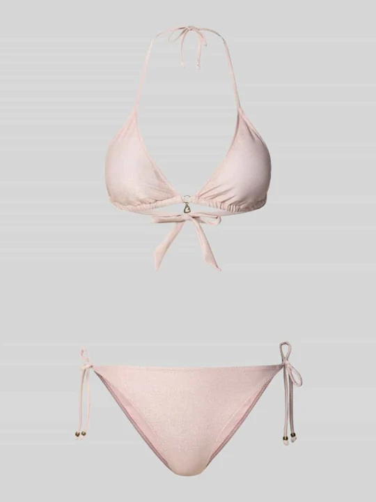 Zdjęcie produktu Bikini z usztywnianymi miseczkami i bocznym wiązaniem Banana Moon Brudnoróżowy