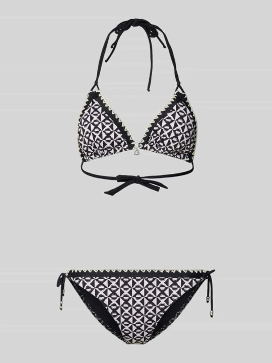 Zdjęcie produktu Bikini z Wiązaniem na szyi Model 'BLUCOSTORA' Banana Moon Czarny