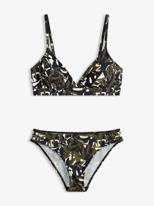 Zdjęcie produktu Bikini ze skrzyżowanymi ramiączkami (2 części) BonPrix biały