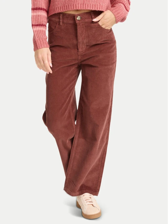 Zdjęcie produktu Billabong Spodnie materiałowe Be Free Cord EBJDP03002 Brązowy Wide Leg