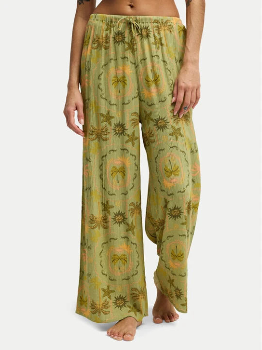 Zdjęcie produktu Billabong Spodnie materiałowe Beach Spirit EBJNP00141 Zielony Wide Leg