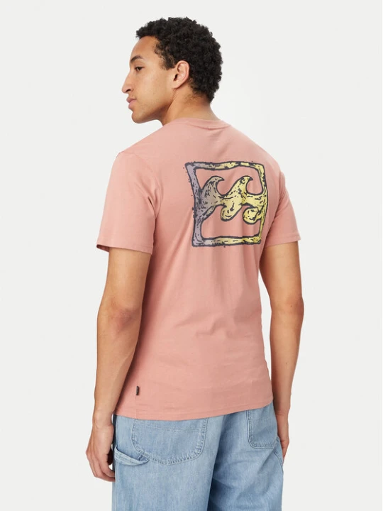 Zdjęcie produktu Billabong T-Shirt Crayon Wave EBYZT00525 Różowy jasny Regular Fit