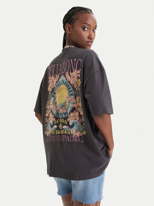 Zdjęcie produktu Billabong T-Shirt Floral Rocker EBJZT00590 Czarny Loose Fit