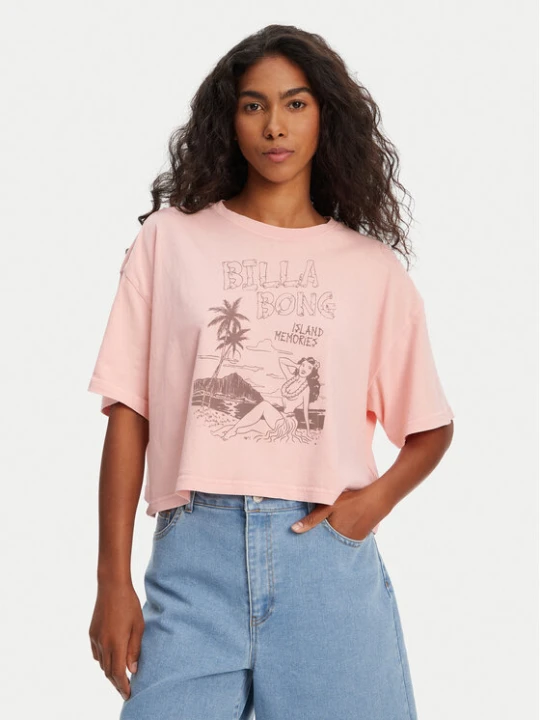 Zdjęcie produktu Billabong T-Shirt Island Memories EBJZT00427 Koralowy Oversize
