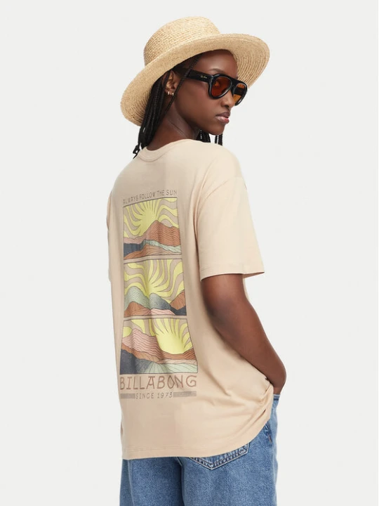 Zdjęcie produktu Billabong T-Shirt Sun Phased EBJZT00423 Beżowy Oversize
