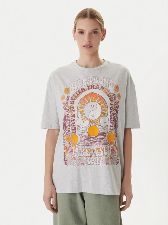 Zdjęcie produktu Billabong T-Shirt Surf Trip EBJZT00593 Szary Loose Fit