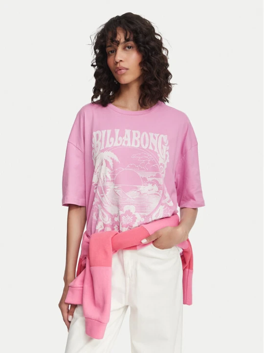 Zdjęcie produktu Billabong T-Shirt Sweet Ride EBJZT00408 Różowy Oversize
