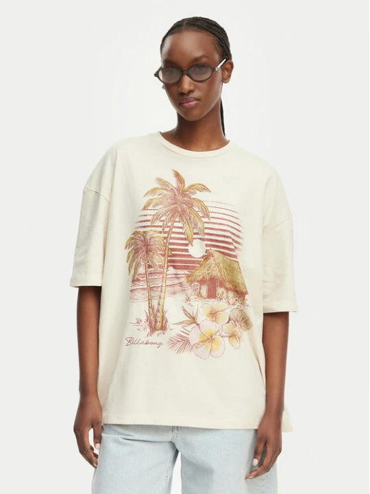 Zdjęcie produktu Billabong T-Shirt Will Find Me Here EBJZT00582 Beżowy jasny Loose Fit