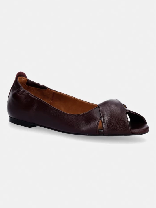 Zdjęcie produktu Billi Bi baleriny skórzane bordowy