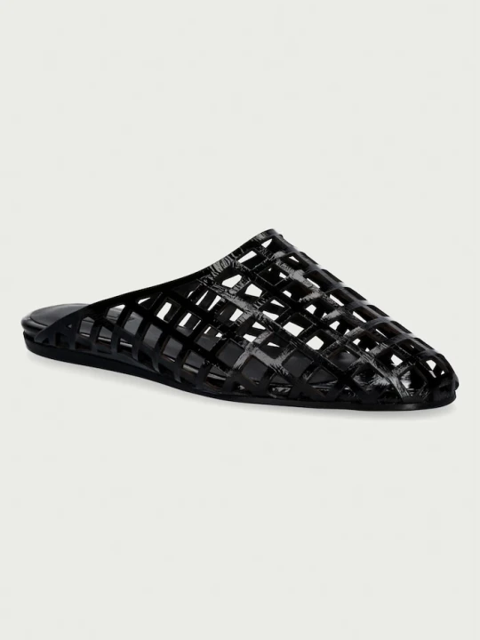 Zdjęcie produktu Billi Bi klapki damskie skórzane Black naplack 260