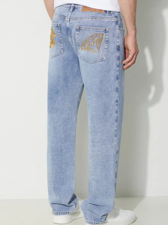 Zdjęcie produktu Billionaire Boys Club jeansy Diamond & Dollar Embroidered Denim