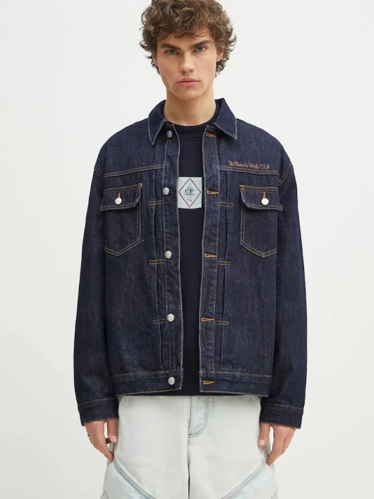 Zdjęcie produktu Billionaire Boys Club kurtka jeansowa Script Logo Denim Jacket granatowy