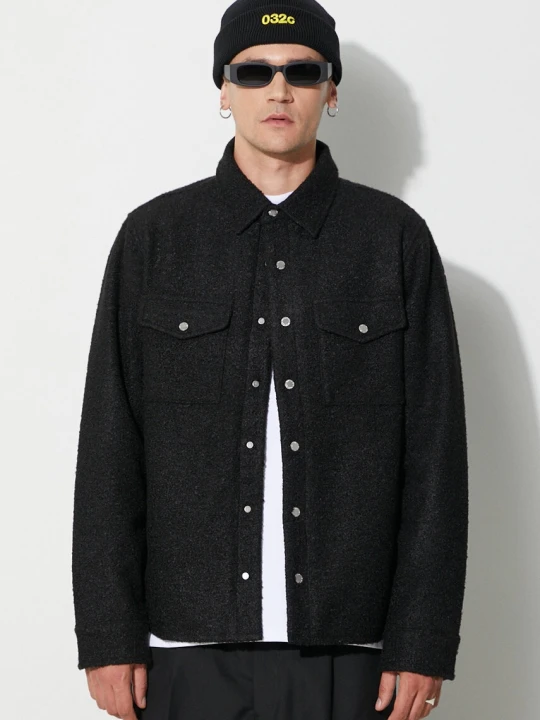 Zdjęcie produktu Billionaire Boys Club kurtka z domieszką wełny OUTDOORSMAN OVERSHIRT
