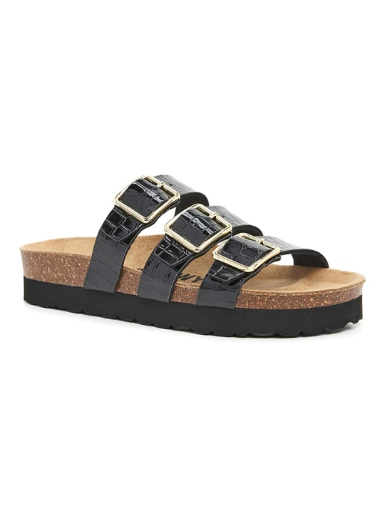 Zdjęcie produktu billowy Klapki w kolorze czarnym rozmiar: 38