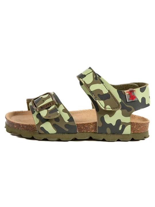 Zdjęcie produktu billowy Sandały "Rosso" w kolorze khaki rozmiar: 33