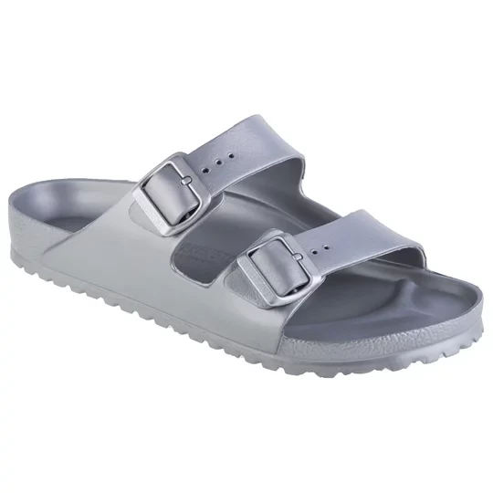 Zdjęcie produktu Birkenstock Arizona 1003490, Męskie, Srebrne, klapki, syntetyk, rozmiar: 42