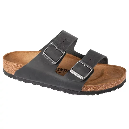 Zdjęcie produktu Birkenstock Arizona 552111, Damskie, Czarne, klapki, skóra licowa, rozmiar: 36