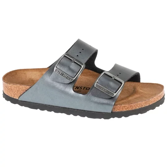 Zdjęcie produktu Birkenstock Arizona BF 1029224, Damskie, Srebrne, klapki, Birko-Flor, rozmiar: 36