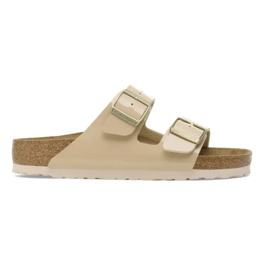 Zdjęcie produktu BIRKENSTOCK Arizona BF Patent Sand Klapki damskie Beżowy