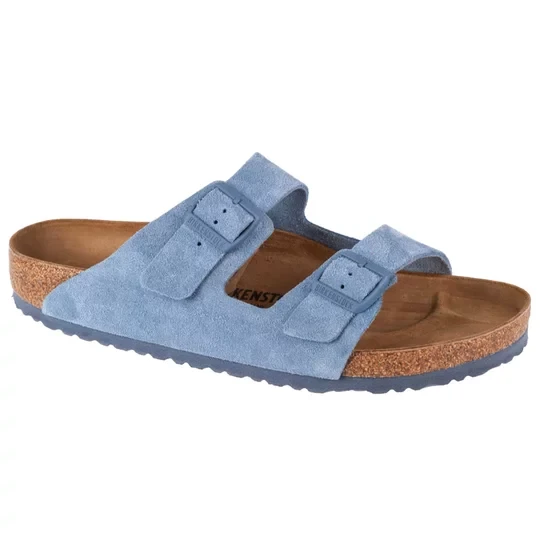 Zdjęcie produktu Birkenstock Arizona LEVE 1026729, Unisex, Niebieskie, klapki, skóra zamszowa, rozmiar: 47