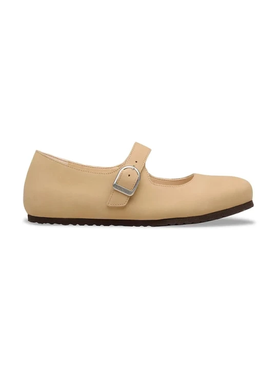 Zdjęcie produktu Birkenstock buty skórzane Santa beżowy