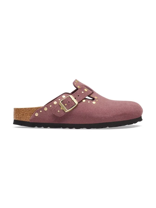 Zdjęcie produktu Birkenstock Boston Rivets Suede Leather klapki damskie zamszowe