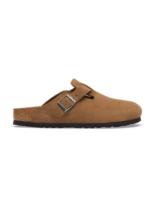 Zdjęcie produktu Birkenstock Boston Suede Leather klapki mules damskie zamszowe