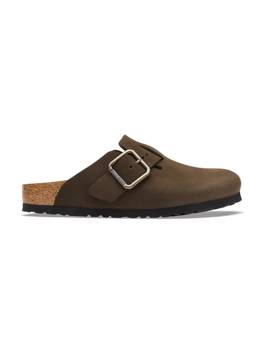 Zdjęcie produktu Birkenstock Boston WB LENB klapki mules damskie nubukowe