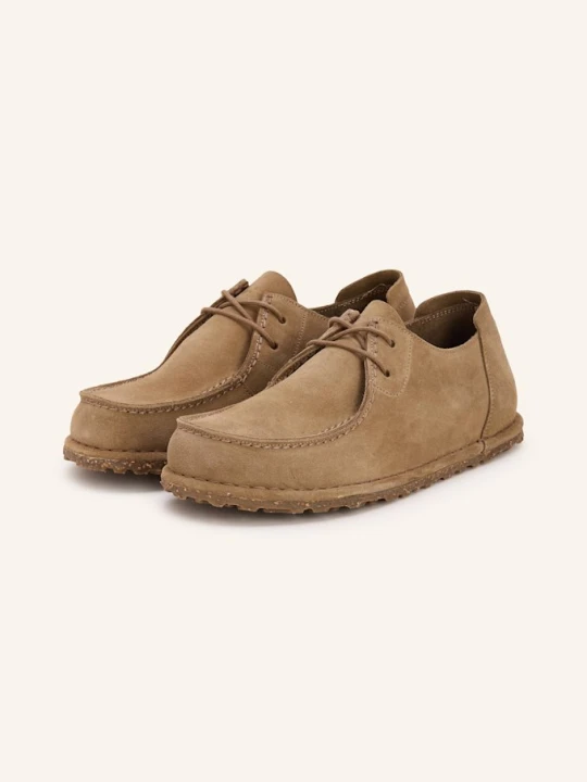 Zdjęcie produktu Birkenstock Botki Zamszowe Utti Lace beige
