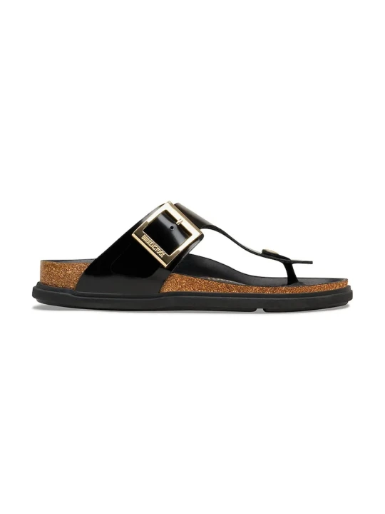 Zdjęcie produktu Birkenstock Gizeh klapki na płaskim obcasie damskie skórzane