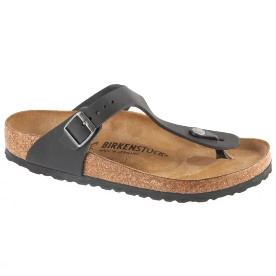 Zdjęcie produktu Birkenstock Gizeh LEOI 0845251, Damskie, Czarne, japonki, Skóra olejowana, rozmiar: 38