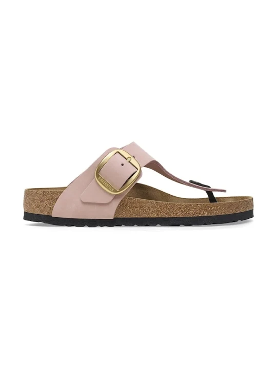 Zdjęcie produktu Birkenstock japonki damskie nubukowe Gizeh Big Buckle różowy