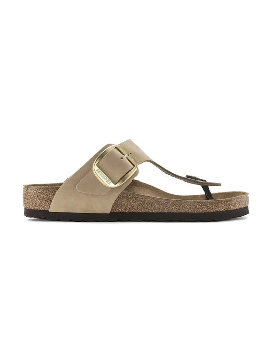 Zdjęcie produktu Birkenstock japonki nubukowe Gizeh Big Buckle beżowy