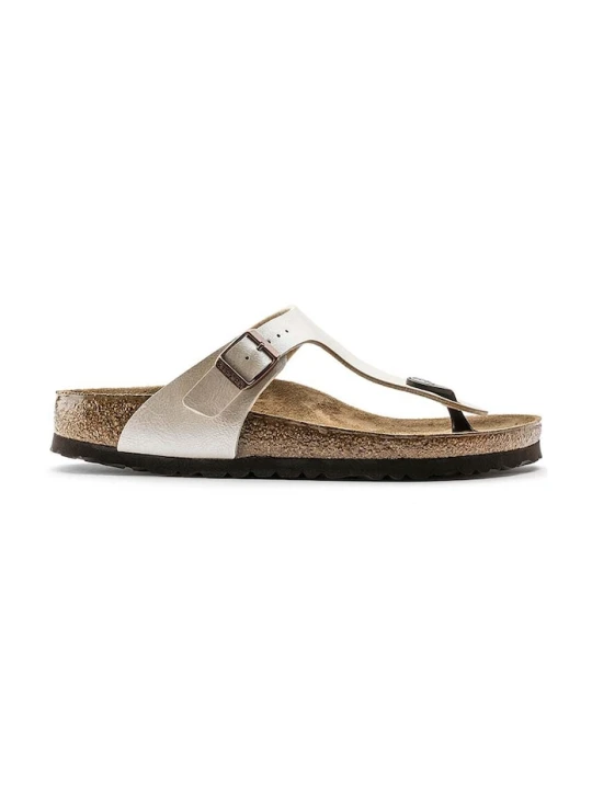 Zdjęcie produktu Birkenstock japonki skórzane Gizeh beżowy