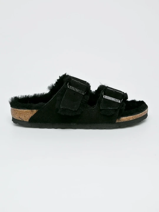 Zdjęcie produktu Birkenstock - Kapcie Arizona Fur czarny