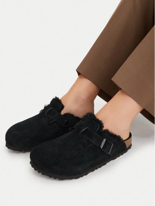 Zdjęcie produktu Birkenstock Kapcie Boston Vl / Shearling 0259883 Czarny