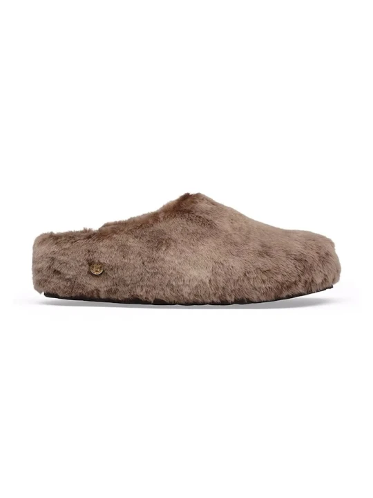 Zdjęcie produktu Birkenstock kapcie damskie Amsterdam Wrapped Shearling beżowy