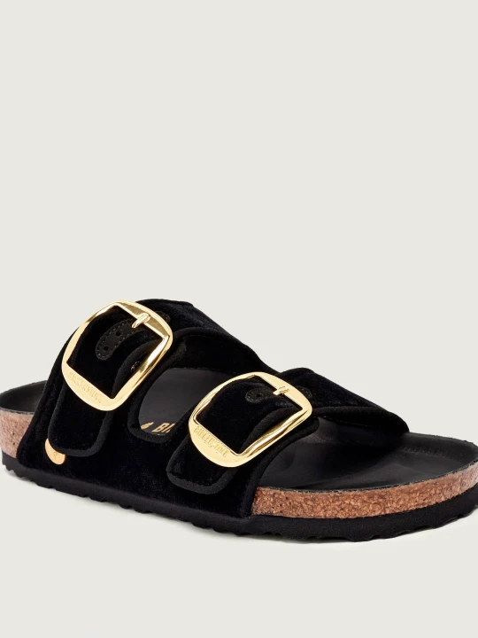 Zdjęcie produktu Birkenstock Klapki Arizona BB | z dodatkiem skóry | narrow fit czarny