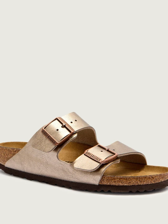 Zdjęcie produktu Birkenstock Klapki Arizona BF | narrow fit | z dodatkiem skóry brązowy
