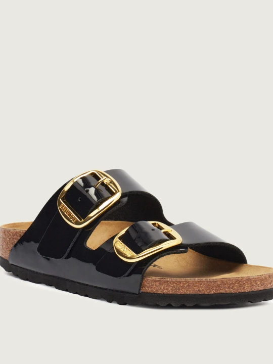 Zdjęcie produktu Birkenstock Klapki Arizona Big Buckle | narrow fit | z dodatkiem skóry czarny