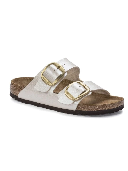 Zdjęcie produktu Birkenstock Klapki "Arizona Big Buckle" w kolorze białym rozmiar: 39
