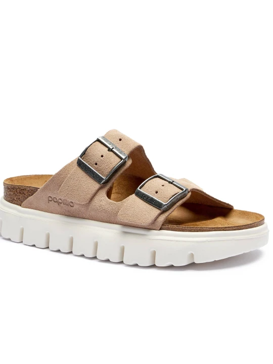 Zdjęcie produktu Birkenstock Klapki Arizona | Birkenstock x Papillio | zamsz | narrow fit piaskowy